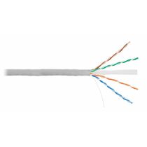 Кабель Cu UTP, Внутренний, 4x2x0.51, бухта 305м., Cat6, NetLan (EC-UU004-6-PVC-GY)