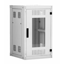 Шкаф напольный телекоммуникационный 19" 18U, Ш600*В974*Г800, передняя дверь - стекло, серый (EC-FZ-186080-GMM-GY)