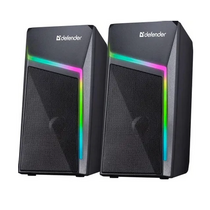 Колонки 2.0 Defender Stellar 6W, черный, miniJack 3.5, USB, Пластик (65043)