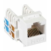 Розеточный модуль Keystone Jack 8P8C (RJ-45), UTP, Cat5e. NetLan, белый (EC-UKJ-UD2-WT-10) Упаковка 10 шт