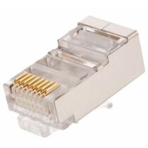 Коннектор RJ-45 Cat5e 3 микрона, экранированный, NetLan, упаковка 100 шт (EC-UP8P8C-SD-003-TR-100)