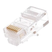 Коннектор RJ-45 Cat6 3 микрона, экранированный, NetLan, упаковка 500 шт (EC-UP8P8C-6-003-TR-500)