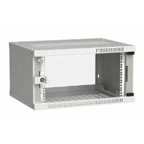 Шкаф настенный телекоммуникационный 19" 06U, Ш600*В320*Г450, передняя дверь - стекло, серый (LWE3-06U64-MF)