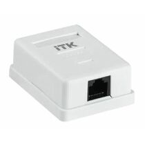 Розетка компьютерная RJ-45 CAT5e, внешняя, одинарная ITK (CS2-1C5EU-12-G)