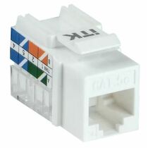 Розеточный модуль Keystone Jack 8P8C (RJ-45) UTP 110 IDC, Cat.5e 90° (CS1-1C5EU-11)