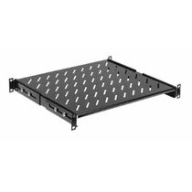 Полка стационарная 19" 1U (Ш483xВ44xГ400мм, нагрузка до 20 кг), черная ITK (FS05-400PI-R)