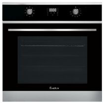 Электрический духовой шкаф EVELUX EO 635 PX нержавеющая сталь/ черный ( объем - 71 л. t -250°)