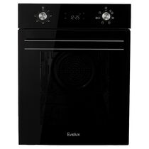 Электрический духовой шкаф EVELUX EO 430 PB черный ( объем - 52 л. t -300°)