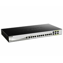 Управляемый коммутатор 16 портов D-Link DXS-1210-16TC ( 12х10Гбит/ с, 2хRJ45/ SFP, 2хSFP+) 2+ уровня