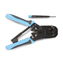 Инструмент для обжимки Hyperline HT-200AR  RJ-50, RJ-45, RJ-12, RJ-11 (10P10C, 8P8C типа AMP, 6P6C, 4P4C), профессиональный (HT-200AR)