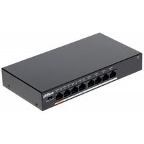 Неуправляемый POE-коммутатор 08 портов Dahua PFS3008-8ET-60 ( 8x100Мбит/ с, 4xPOE, PoE‑бюджет 60 Вт) корпус - металл