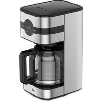 Кофеварка капельная BQ CM2002 черный/ серебристый (900 Вт, молотый, 1500 мл)