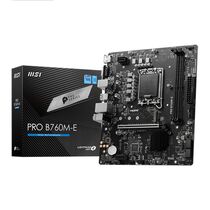 Материнская плата MSI LGA1700: PRO B760M-E [B760, 2*DDR5, 1*PCIEx16, 1*PCIEx1, 4*Sata3, 1*M.2, 2 порта*USB3, D-Sub, HDMI, microATX]