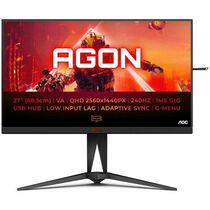Монитор 27" AOC AG275QZN/ EU черный (VA, 2560х1440, 240 Гц, 0,5 ms, 400 cd/ m2, 3000:1, DPх2, HDMIх2)
