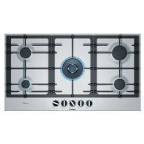 Газовая варочная панель Bosch PCR9A5B90M нержавеющая сталь (конфорок -  5 шт, панель - нержавеющая сталь, 915 x 520 мм)