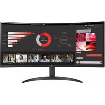 Монитор 34" LG 34WR50QC-B черный (VA, 3440х1440, 100 Гц, 5 ms, 300 cd/ m2, 3000:1, DPх1, HDMIх2)
