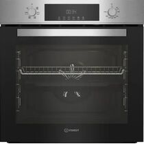 Электрический духовой шкаф Indesit IFE 3644 J IX нержавеющая сталь/ черный (объем - 72 л, t -280°)