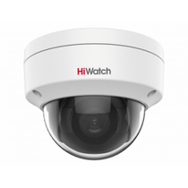Видеокамера IP 2 Mp уличная HiWatch купольная, f: 4.0 мм, 1920*1080, ИК: 30 м, антивандальная (DS-I202(E)(4MM))