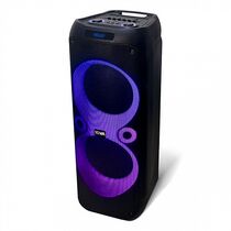 Портативная колонка напольная BQ PBS3001 120W, черный, с двумя микрофонами, BT, miniJack 3.5, USB, FM приемник, (PBS3001)