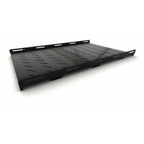 Полка 19" 1U стационарная, усиленная, (Ш485xВ40x850мм, нагрузка до 100 кг), черная, Hyperline (TSH3H-850-RAL9004 )