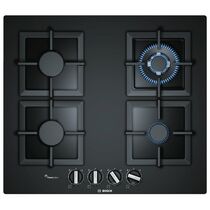 Газовая варочная панель Bosch PPH6A6B20 черный (конфорок - 4 шт, панель - закаленное стекло, 59x52 см)
