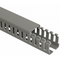Короб ПВХ монтажный перфорированный 25x25x2000mm, серый, ИМПАКТ IEK (CKM50-025-025-1-K03)