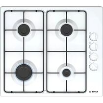 Газовая варочная панель Bosch PBP6C2B82O белый (конфорок - 4 шт, панель - эмалированная сталь, 56x49 см)