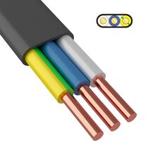 Кабель силовой медный ВВГ-Пнг(А) 3x2,5 мм², длина 10 метров, ГОСТ 31996-2012, ТУ 16-705.499-2010, Rexant (01-8212-10)