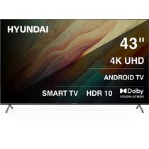 Телевизор 43" Hyundai H-LED43BU7009 Smart TV, 4K Ultra HD, 60 Гц, HDMI х3, USB х2, чёрный