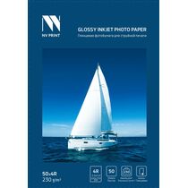 Фотобумага NV Print, А6 (10x15), 230 гр/ м2, 50л, NVP-230Gl4Rs50, глянцевая, односторонняя, для струйной печати
