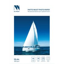 Фотобумага NV Print, А4, 160 гр/ м2, 50л, NVP-160MA4s50, матовая, односторонняя, для струйной печати