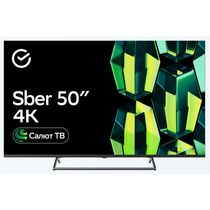 Телевизор 50" SBER SDX-50U4125 Smart TV (Sber OS), 4K Ultra HD, 60 Гц, HDMI х3, USB х2, чёрный