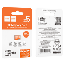 Карта памяти TF 128 Gb HOCO Class 10 TF ultra high speed без адаптера (6942007612241)