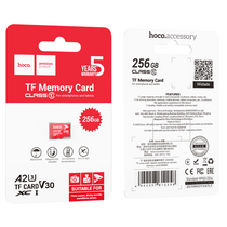 Карта памяти TF 256Gb HOCO Class 10 TF ultra high speed без адаптера (6942007612258)