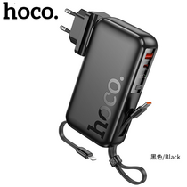 Внешний аккумулятор 10000mAh HOCO J131 Spirit, USB x1, Type-C x1, USB 18W x1, Type-C PD20 x1, QC3.0, дисплей, пластик, черный