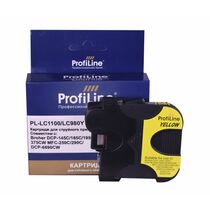 Картридж Brother LC1100Y/ LC980Y  Yellow ProfiLine (DCP-145C/ 165C/ 195С/ 375CW MFC-250C/ 290C)