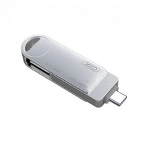 Флеш-накопитель -XO- 32Gb USB 3.0/ Type-C DK03 Серебристый (6920680825936)