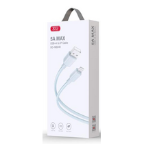 Кабель USB -XO- NB249 (Lightning, 1м, плетеный, голубой)