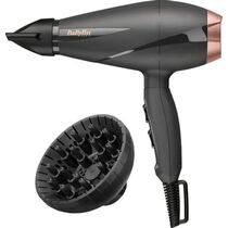 Фен Babyliss 6709DE черный (2100 Вт, режимов - 2, вид: с настенным креплением, насадок - 2)