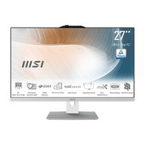 Моноблок Modern AM272P 1M 27"(1920x1080 (матовый) IPS)/ Intel Core 5 120U(Ghz)/ 8192Mb/ 256SSDGb/ noDVD/ Int:Intel® Graphics/ Cam/ BT/ WiFi/ -/ war 1y/ White/ DOS