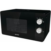 Микроволновая печь соло Gorenje MO20E1B черный (800 Вт, объем - 20 л, управление: механическое)