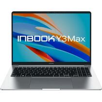 Ноутбук Infinix 16,0"/ Intel i5-1235U (1.3GHz до 4.4GHz)/ 16Гб/ SSD 512Гб/ Intel Iris Xe Graphics (1920x1200) IPS/ No ODD/ DOS/ Серебристый Y3 Max YL613 (710