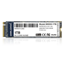Твердотельный накопитель SSD 2280 M.2: 1000 ГБ Whalekom WKNV-1TB PCIE 4.0 TLC (7000 МБ/ с) WKNV-1TB PCIE 4.0