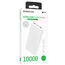 Внешний аккумулятор 10000mAh Borofone BJ55 Graceful, USB x1, Type-C x1, USB 18W x1, Type-C PD20 x1, QC3.0, пластик, белый