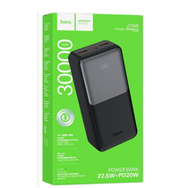 Внешний аккумулятор 30000mAh HOCO J136B Sirui 22.5W+PD20W, USB x2, Type-C x1, Type-C PD20 x1, Выход USB-C PD20 x1, QC3.0, пластик, черный