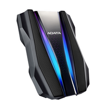 Внешний жесткий диск HDD 1TB ADATA HD770G (Black), USB 3.2 Gen1, IP68, RGB lighting, 139x98x26mm, 270g / 3 года/