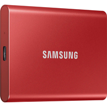 Внешние HDD и SSD Samsung External SSD T7, 500GB, Type-C, USB 3.2 Gen2, R/ W 1050/ 1000MB/ s, 85x57x8mm, Metallic Red (12 мес.)