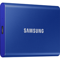 Внешние HDD и SSD Samsung External SSD T7, 500GB, Type-C, USB 3.2 Gen2, R/ W 1050/ 1000MB/ s, 85x57x8mm, Indigo Blue (12 мес.)