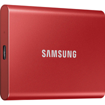 Внешние HDD и SSD Samsung External SSD T7, 1000GB, Type-C, USB 3.2 Gen2, R/ W 1050/ 1000MB/ s, 85x57x8mm, Metallic Red (12 мес.)