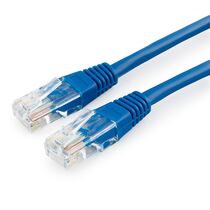 Патч-корд UTP-RJ-45, медь, 10 м, Cat5E, Patch, синий (CH-PC-CU-U5e-B-10m) упаковка 5 шт.